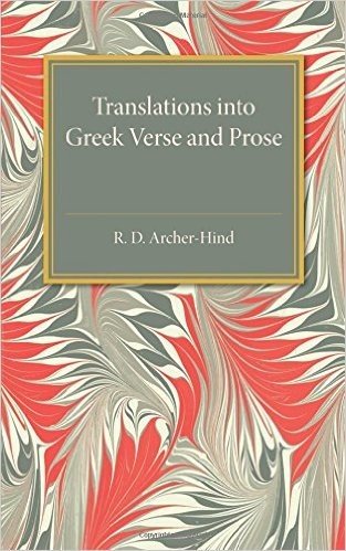 Translations Into Greek Verse and Prose baixar