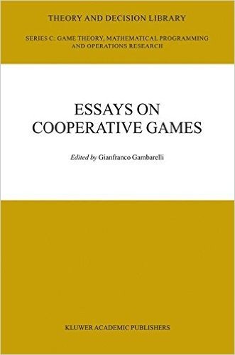 Essay in Cooperative Games: In Honor of Guillermo Owen