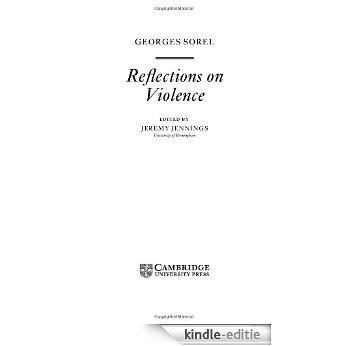 Sorel: Reflections on Violence (Cambridge Texts in the History of Political Thought) [Kindle-editie]