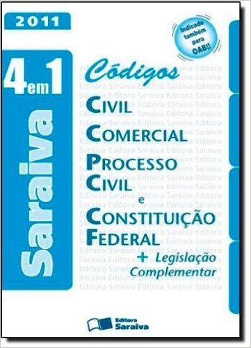 4 Em 1 Saraiva - Codigos Civil, Comercial, Processo Civil E Constituic
