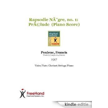 Rapsodie Nègre, no. 1:  Prélude  (Piano Score) [Kindle-editie]