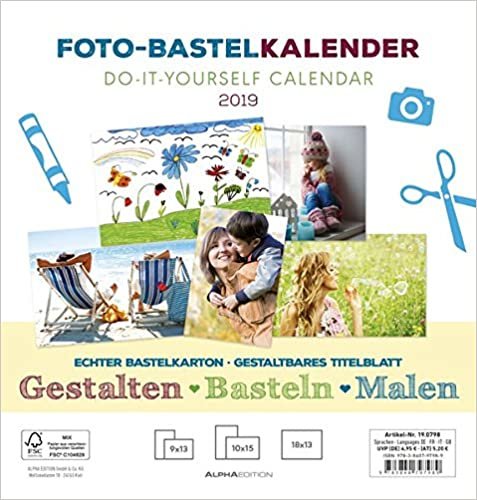 Foto-Bastelkalender weiß FAMILY 2019