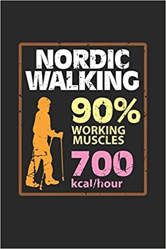 indir Nordic Walking: Outdoor-Sport Notizbuch liniert DIN A5 - 120 Seiten für Notizen, Zeichnungen, Formeln | Organizer Schreibheft Planer Tagebuch