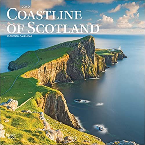 Coastline of Scotland 2019 Square Wall Calendar