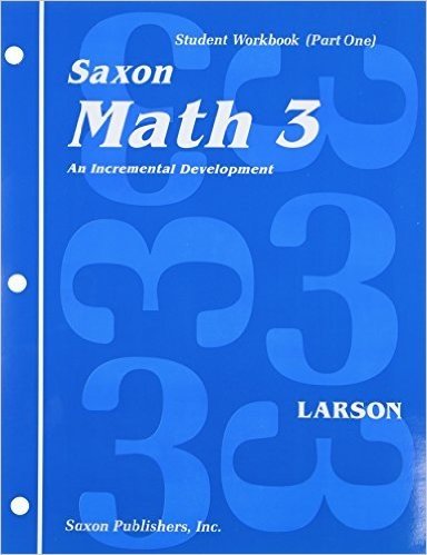 Saxon Math 3: Student Workbook Set 1st Edition