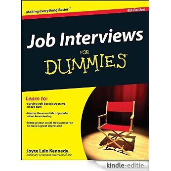 Job Interviews For Dummies [Kindle-editie]