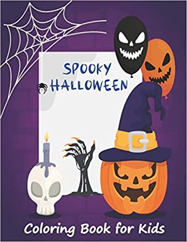 indir Spooky Halloween Coloring book for Kids: Children Coloring Workbooks for Kids: Boys, Girls with lots of Halloween characters like Bat, Dracula, Witch, Graveyard, Zombie and many more.