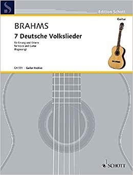 indir 7 Deutsche Volkslieder: Nach dem originalen Klaviersatz für Gitarre eingerichtet. aus WoO 33. hohe Singstimme (orig.) und Gitarre. (Edition Schott)