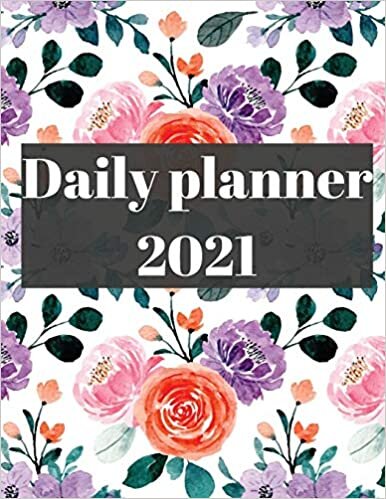 indir 2021 Daily Planner: 12 Month Organizer, Agenda for 365 Days