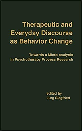 indir Therapeutic and Everyday Discourse as Behavior Change: Towards a Micro-Analysis in Psychotherapy Process Research