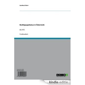 Rechtspopulismus in Österreich: Die FPÖ [Kindle-editie]