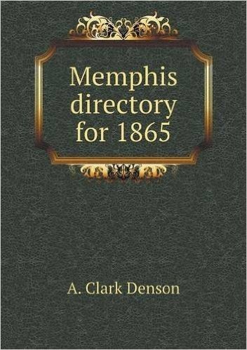 Memphis Directory for 1865