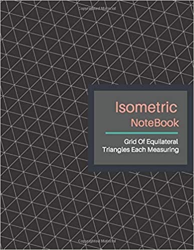 Isometric Notebook: Grid Graph Paper (3D Triangular Paper) Isometric Reticle Paper (8.5"x11"inch) Used to Draw Angles Accurately. Ideal for Engineer, ... Technical Sketchbook. (Black Cover)