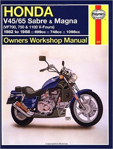 Haynes Honda V45/65 Sabre & Magna, 1982 to 1988: VF700, 750 & 1100 V-Fours