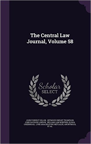 The Central Law Journal, Volume 58 baixar