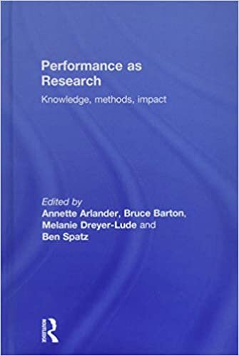 indir Performance As Research: Knowledge, Methods, Impact