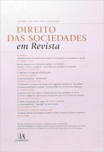 Direito Das Sociedades Em Revista Ano 1 (Outubro 2009) - Volume 2