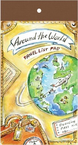 Around the World Travel List Pad