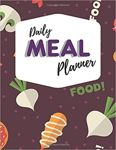 Daily Meal Planner: Weekly Planning Groceries Healthy Food Tracking Meals Prep Shopping List For Women Weight Loss - Purple Cover