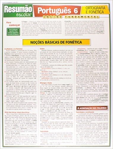 Português 6. Ortografia e Fonética