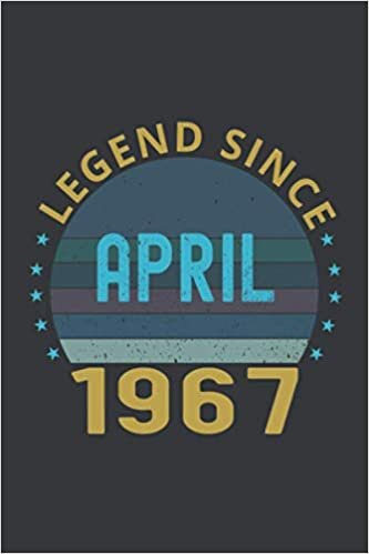 indir Legend Since April 1967 Notebook:: Birthday gift 54-Year-Old, 54th Birthday Gift for, men and women, girls, boys, Notebook, Journal, turning Birthday Card Alternative, vintage.