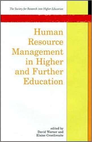 Human Resource Management in Higher and Further Education (Society for Research into Higher Education)