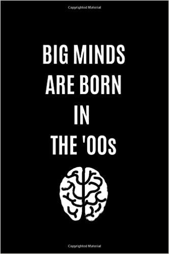 indir Big Minds Are Born In &#39;00s: Journal, Birthday Notebook, Funny Notebook, Gift, Diary (110 Pages, Blank, 6 x 9)