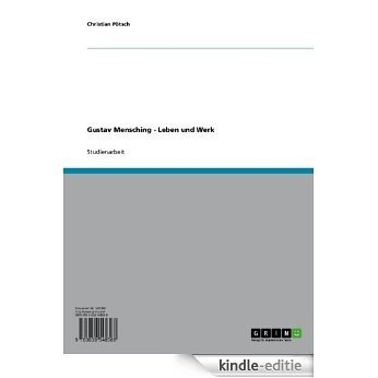 Gustav Mensching - Leben und Werk [Kindle-editie]