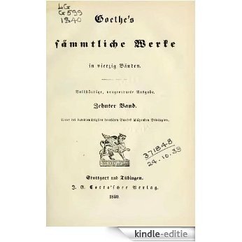 Goethe's sämmtliche Werke in vierzig Bänden - 1840  10/40 (German Edition) [Kindle-editie] beoordelingen