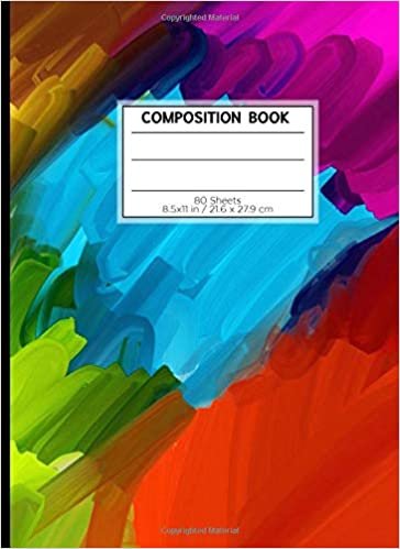 COMPOSITION BOOK 80 SHEETS 8.5x11 in / 21.6 x 27.9 cm: A4 Squared Paper Composition Book | "Color Attack" | Workbook for s Kids Students Boys | Writing Notes School College | Mathematics | Physics