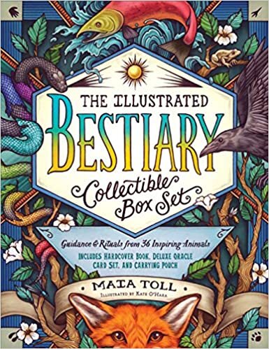 indir Illustrated Bestiary Collectible Box Set: Guidance and Rituals from 36 Inspiring Animals; Includes Hardcover Book, Deluxe Oracle Card Set, and Carrying Pouch (Wild Wisdom)