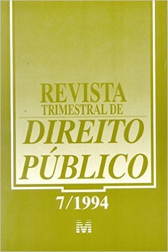 Revista Trimestral De Direito Publico N. 07