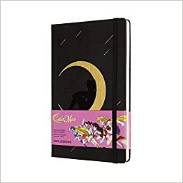 indir Moleskine - Notizbuch in limitierter Auflage, Sailor Moon Notizbuch in limitierter Auflage, Luna, linierte Seiten, Großformat 13x21 cm, Farbe Schwarz