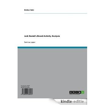 Jack Daniel's Brand Activity Analysis [Kindle-editie]