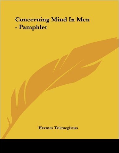 Concerning Mind in Men - Pamphlet