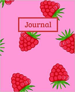 indir Journal/Notebook: Raspberry Design with a Pink Background: Journal Paper - 100 Pages 7.5&quot; x 9.25&quot;
