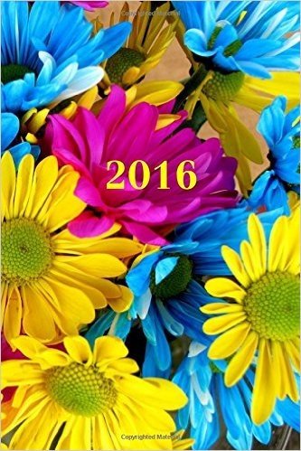 2016: Calendario/Scadenzario: 1 Settimana Per 2 Pagine, Formato 6" X 9" (15.24 X 22.86 CM), Copertina Fiori