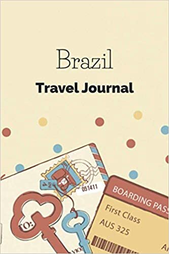 indir Brazil Travel Journal: Fillable 6x9 Travel Journal | Dot Grid | Perfect gift for globetrotters for Brazil trip | Checklists | Diary for vacations, ... abroad, au pair, student exchange, world trip
