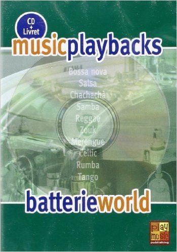 Music Playbacks Cd Batterie World Drums Booklet/Cd French