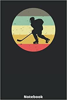 indir Notebook: 120 blank pages. Journal with retro icehockey style. Gift idea for kids and friends, who loves this sport and are ice hockey fans or ... &amp; choaches to note their tactic or to-dos.