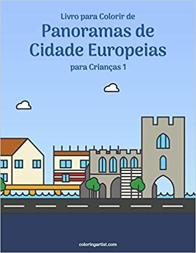 Livro para Colorir de Panoramas de Cidade Europeias para Crianças 1