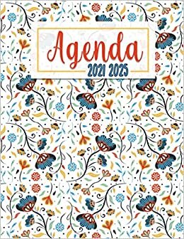 Agenda 2021 2025: Agenda Semainier 5 ans en janvier 2021 à décembre 2025, une page par semaine (8,5" x 11")
