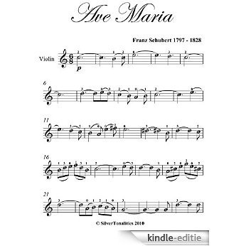 Ave Maria Schubert Easy Violin Sheet Music (English Edition) [Kindle-editie]