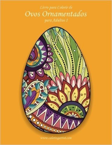 Livro Para Colorir de Ovos Ornamentados Para Adultos 1