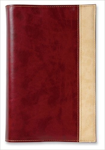 Fabric Large Cranberry/Cream Book & Bible Cover baixar