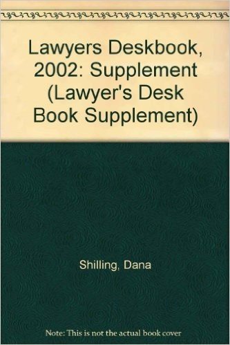Lawyers Deskbook, 2002: Supplement