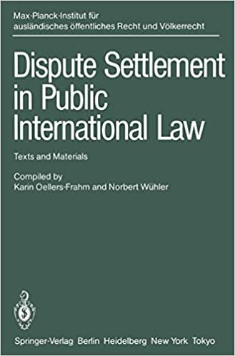 indir Dispute Settlement in Public International Law: Texts and Materials