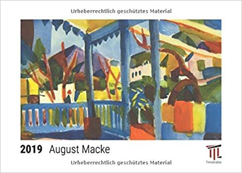 indir August Macke 2019 - Timokrates Tischkalender, Bilderkalender, Fotokalender - DIN A5 (21 x 15 cm)