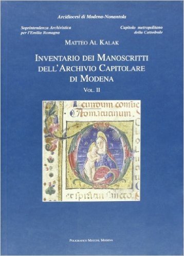 Inventario dei manoscritti dell'Archivio capitolare di Modena: 2