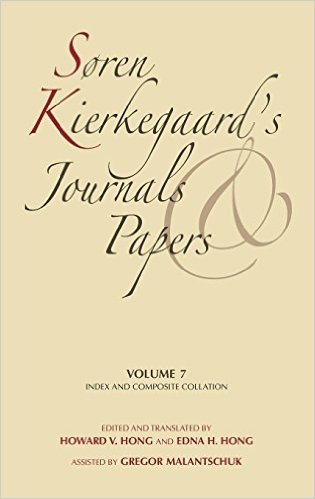 Saren Kierkegaardas Journals and Papers, Volume 7: Index and Composite Collation
